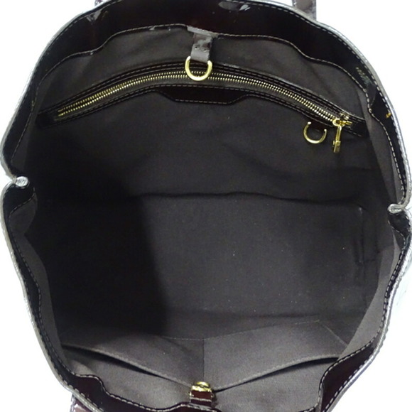 Louis Vuitton LOUIS VUITTON Bag Vernis Women's Tote Monogram Wilshire MM Amar... - Picture 6 of 14
